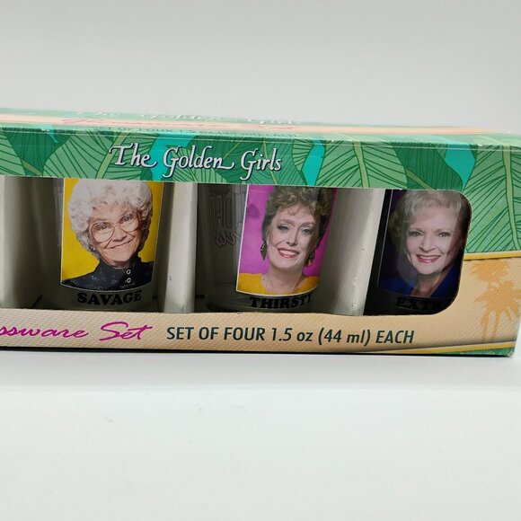 Golden Girls Shot Glass Set - New - Picture 2 of 3